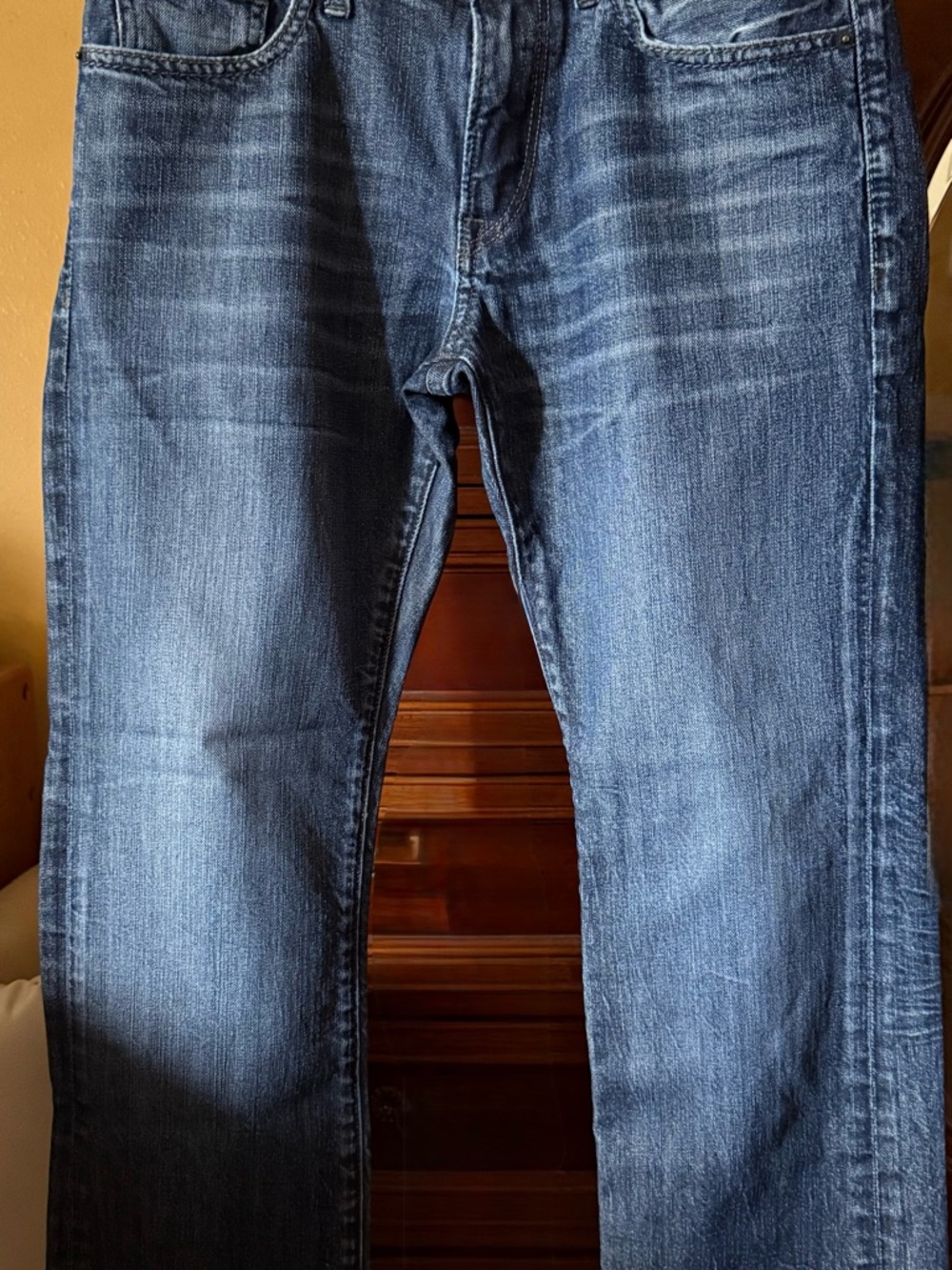 Men's Slim Jeans in Dark Blue Wash